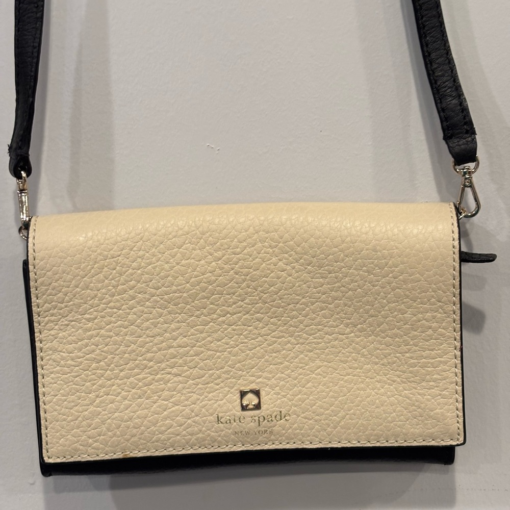 Kate Spade Black and Cream Crossbody Bag